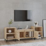 Televizoriaus spintelė vidaXL, Apdirbta mediena, 160x35x55cm, ąžuolo spalva