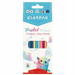 Trikampiai pasteliniai pie&scaron;tukai 12 spalvų - Starpak