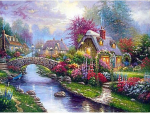 Deimantinio paveikslo-mozaikos 5D rinkinys (akučių klijavimas) 25x30 cm DK32218