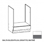 Pastatoma spintelė orkaitei Modena MD17, 60 cm, balta/pilka