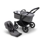 Bugaboo Donkey 5 Base universalus vežimėlis, Black/Grey Melange