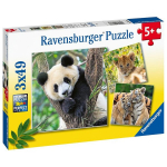 Dėlionė galvosūkis Laukinė gamta Ravensburger 3x49.