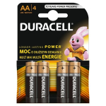 baterijos &scaron;arminės, aa, 1,5 v, "duracell", lizdinė plok&scaron;telė, 4 pakuotės, mn1500