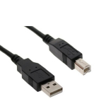 Omega laidas USB A/USB B, 1.5m, Juoda
