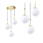 Pakabinamas &scaron;viestuvas Milky 3CPR, White/Gold