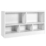 Knygų lentyna Costway, 111x30x61,5 cm, balta