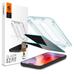 Apsauginis stiklas - SPIGEN - GLAS.TR EZ Fit - iPhone 16 Pro - Privatumas - Lengva montuoti