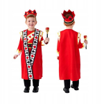 &Scaron;irdžių karalius kostiumas berniukui pasakų karnavalas Haloween m