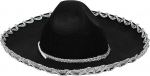 Meksikieti&scaron;ka skrybėlė Sombrero, juoda