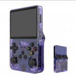 R36S Retro delninė žaidimų konsolė su 128G ir 20000+ klasikinių žaidimų, violetinė