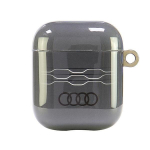 Audi IML Geometric Pattern AirPods 1|2 cover szary|gray AU-IMLAP-A6|D3-GY