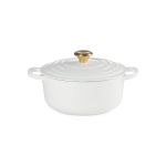 Le Creuset ketaus puodas, 24 cm, 4,2 L, baltas