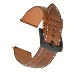 Dviejų pusių natūralios odos laikrodžio dirželis 22mm 20mm 18mm variant-102273, Crazy Horse Brown + Black