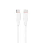 Gembird Kabelis CC-USB2S-CMCM-1.5M-W 1.5m, baltas, USB-C į USB-C, 60W PD, duomenų sinchronizavimas, energijos įkrovimas