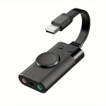 USB garso adapteris su jungtimi