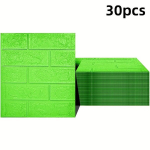 3D plytų sienų lipdukai,  &Scaron;viesiai žalia