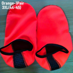 1 pora greitai džiūstančių paplūdimio kojinių mink&scaron;tu padu., Oranžinė