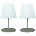 Bel elektrinių stalo lempų rinkinys be laidų - LUMISKY - TWINS - Alyvuogių - H16 cm - LED