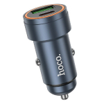 Įkroviklis automobilinis HOCO NZ16B 45W (2xUSB-C) juodas
