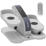Sėdimojo treniruoklio, mini elipsinio treniruoklio su LCD monitoriumi, nuotolinio valdymo pultu, 10 reguliuojamų greičio lygių, baltos spalvos, Balta