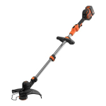 Black+33cm wireless 33cm cutter Decker BCST636L1 -QW 36V 2.5 Ah PowerCommand Pivotant 180 &deg; - Telescopic tube - 2 handles