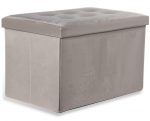 Sulankstomas pufas XL, 60x38x38 cm, smėlio