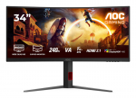 Monitorius AOC Gaming CU34G4Z 34" Fast-VA WQHD 240Hz 450cd/m&sup2; 1ms