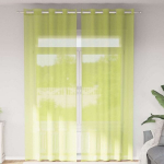 Voile užuolaidos su įvorėmis, 2vnt., obuolio žalios, 140x260cm