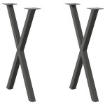 Valgomojo stalo kojelės, x formos, 2 vnt., 50x(72-73) cm
