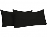 Dreamzie pagalvių užvalkalai, 100% medvilnė, 40 x 80 cm, 150 g/m&sup2;, juoda