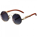 Retro Stiliaus Unisex Akiniai su Metaliniu-Acetato Rėmeliu