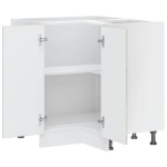 Kampinė virtuvės spintelė Lucca CFE93132, 75.5x75.5x81.5 cm, pilka