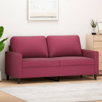 Dvivietė sofa，Poilsio sofa, raudonojo vyno spalvos, 140cm, aksomas CFE28499
