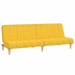 Dvivietė sofa-lova，Poilsio sofa, geltonos spalvos, audinys CFE22691