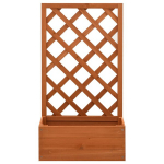 Lovelis，Sodo treliažas su loveliu, oranžinis, 50x25x90cm, eglės masyvas CFE32048