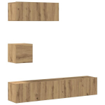4 dalių sieninis Televizoriaus spintelė，TV spintelė，TV staliukass komplektas Artisan Oak CFE750790