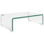 TV stovas/monitoriaus pakyla, skaidrus stiklas, 40x25x11 cm CFE919251
