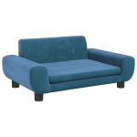 Vaiki&scaron;ka sofa，Vaikų sofa, mėlynos spalvos, 70x45x33cm, aksomas CFE22927