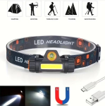 Įkraunamas LED žibintuvėlis ant galvos, 1 vnt.