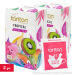 Tropinių vaisių juodoji arbata, mai&scaron;eliuose (popieriniuose vokeliuose), Tarlton, 2x(1,5g x 20vnt.)