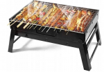 Akmens anglių bbq kepsninė, juoda