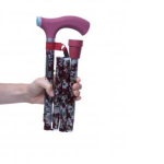Vaik&scaron;čiojimo lazda 75&ndash;97 cm, tamsiai raudona, maksimali apkrova 110 kg