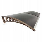 Stogelis vir&scaron; durų Metal-gum, 240x100 cm, rudas
