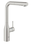 Grohe Essence virtuvės mai&scaron;ytuvas auk&scaron;tu snapeliu, pilnu pasukimo diapazonu ir i&scaron;traukiamu du&scaron;eliu 30270DC0