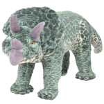 Pastatomas pliu&scaron;inis žaislas dinozauras triceraptorius, žalias, XXL