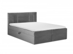 Lova Mazzini Beds Afra 200x200 cm, pilka