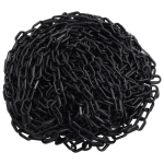 Įspėjamoji grandinė, juoda, 30m, plastikas