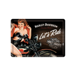 Nostalgic Art Metalinis atvirukas 10x14,5 cm / Harley Davidson Biker Babe
