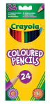 Spalvoti pie&scaron;tukai &bdquo;Crayola&ldquo;, 24 vnt., i&scaron; anksto nudrožti, ry&scaron;kios spalvos