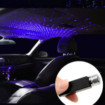 Star projektorius automobiliui USB LED mėlyna dekoratyvinė &scaron;viesa